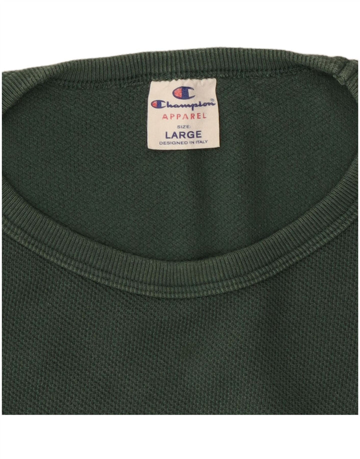 CHAMPION Herre Sweatshirt Jumper Large Grøn