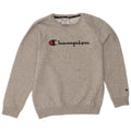 CHAMPION Boys Graphic Sweatshirt Jumper 11-12 Years Grey Flecked Cotton