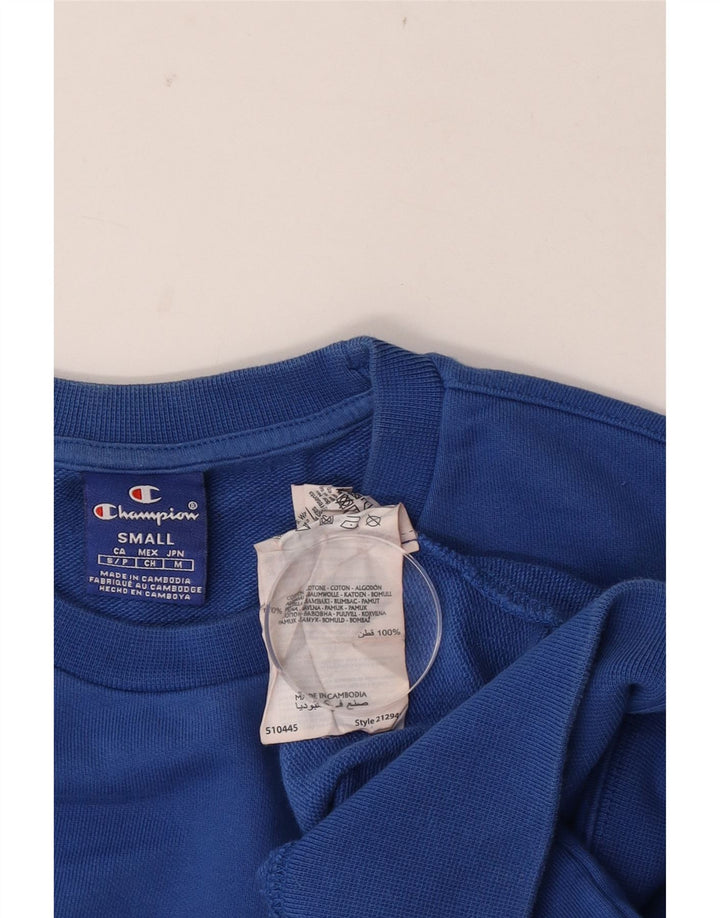Champion Herre grafisk sweatshirt Jumper lille blå bomuld