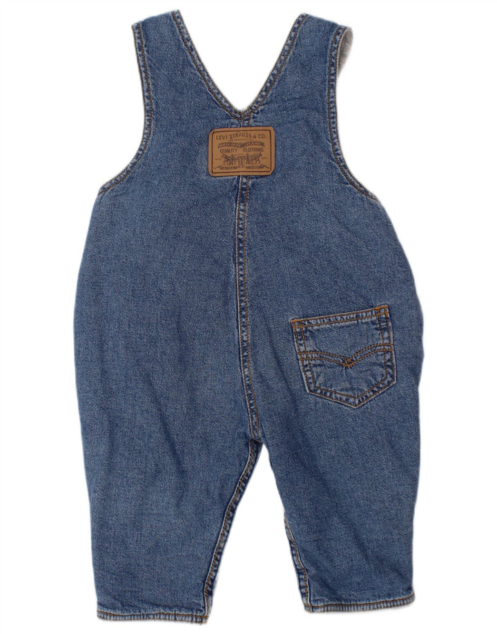 LEVI'S Baby Boys Dungaree Lige jeans 3-6 måneder W24 L8 Blå