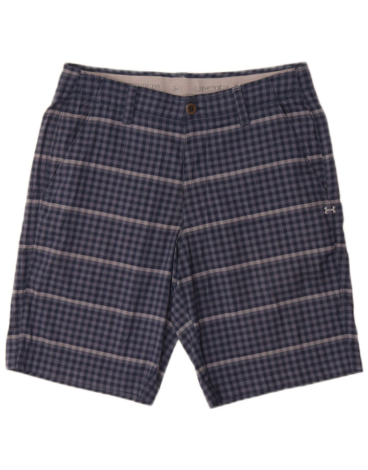 Under Armour Herre Chino Shorts W32 Medium Blue Gingham Polyester