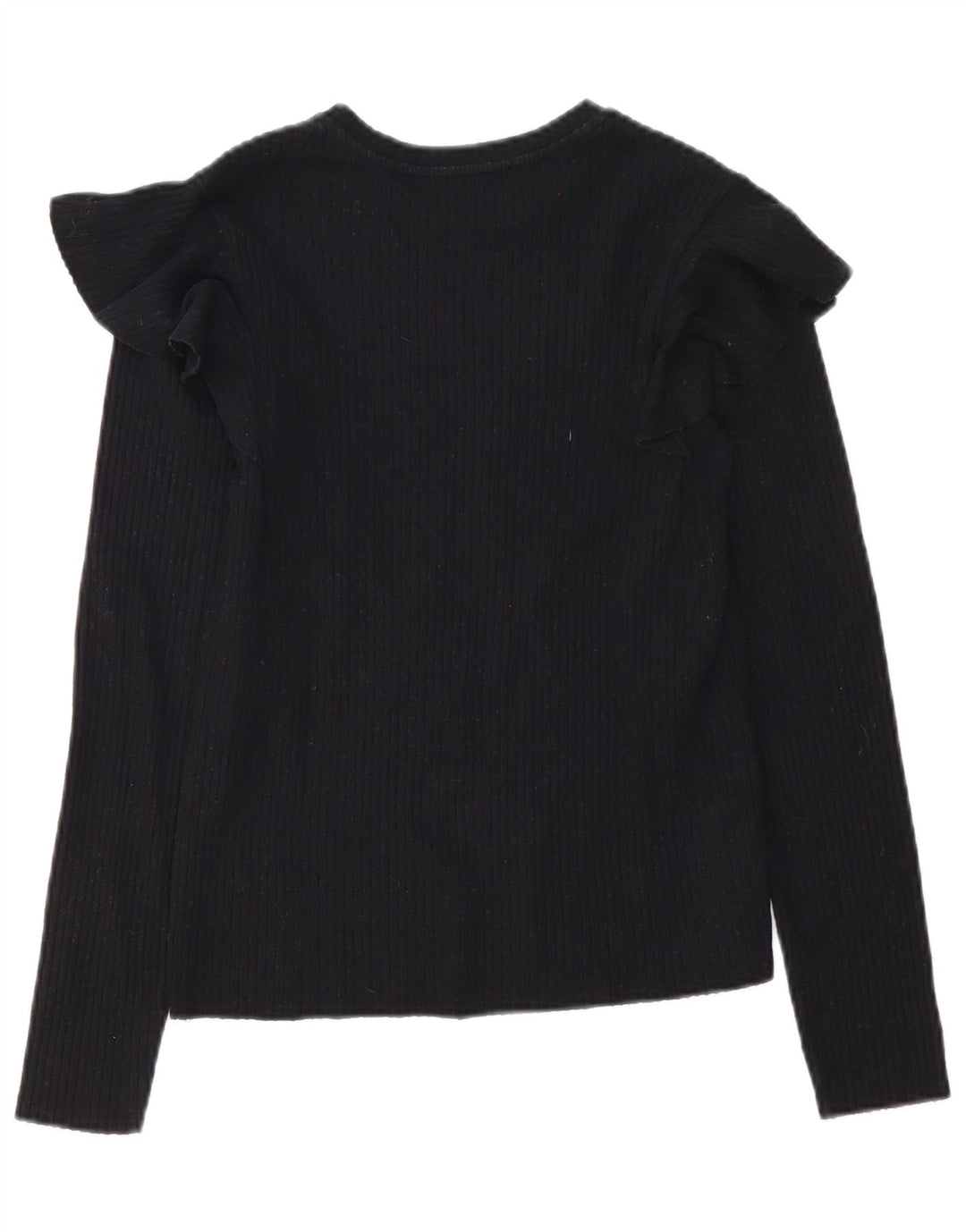 Zara Dame Bluse Top UK 12 Medium Sort