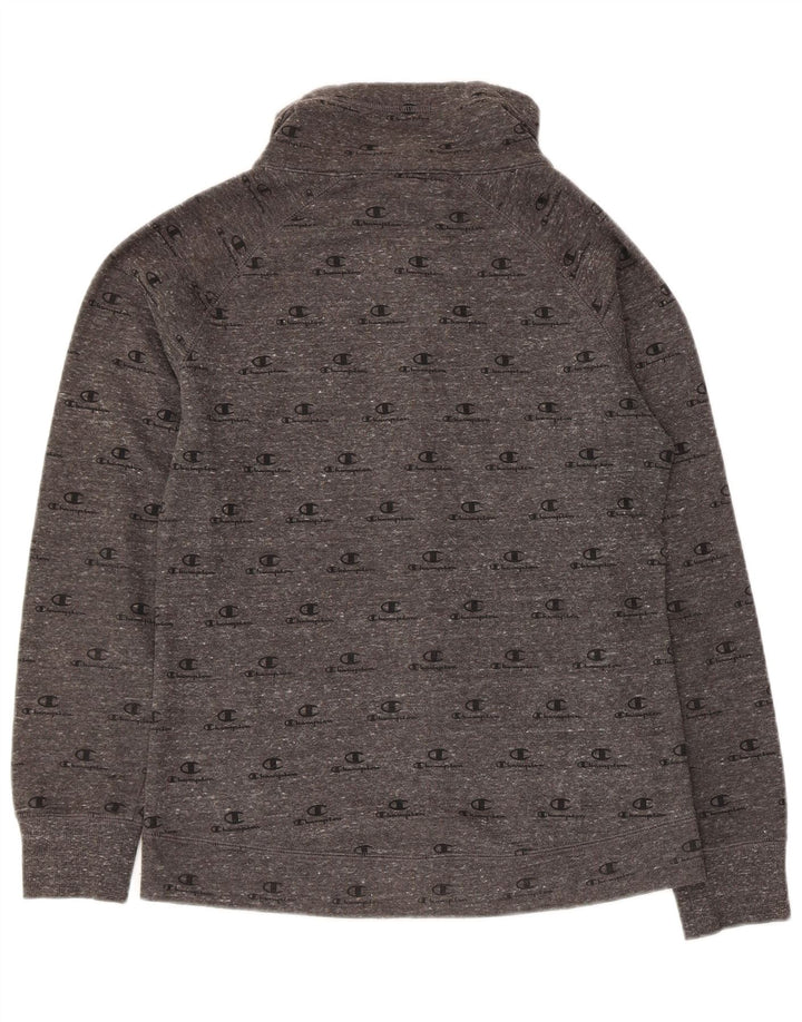 Champion Kvinder grafisk træningsdragt Topjakke UK 12 Medium Grey Bomuld