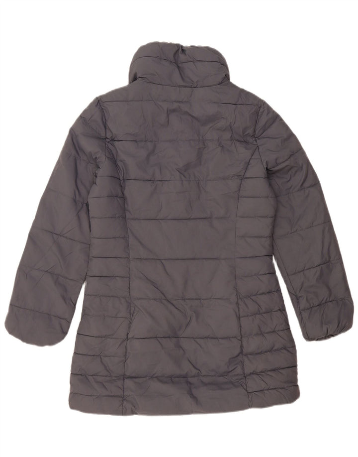 Marks & Spencer Dame Polstret Frakke UK 10 Small Grå Polyester