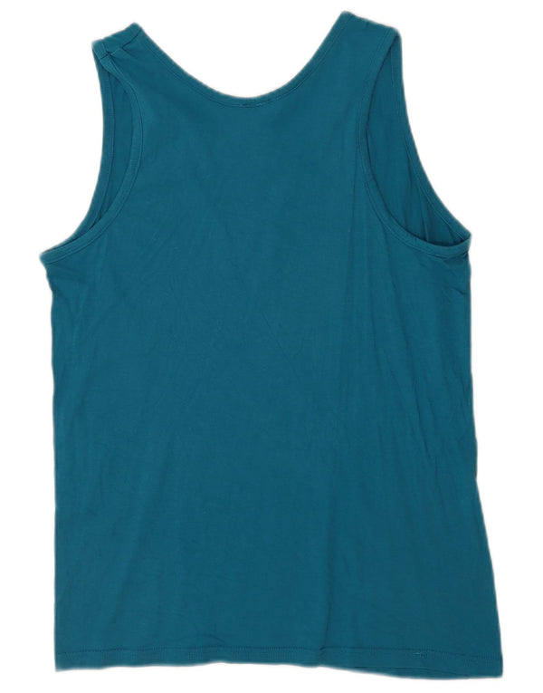 Kappa Damevest Top UK 12 Medium Blue Bomuld