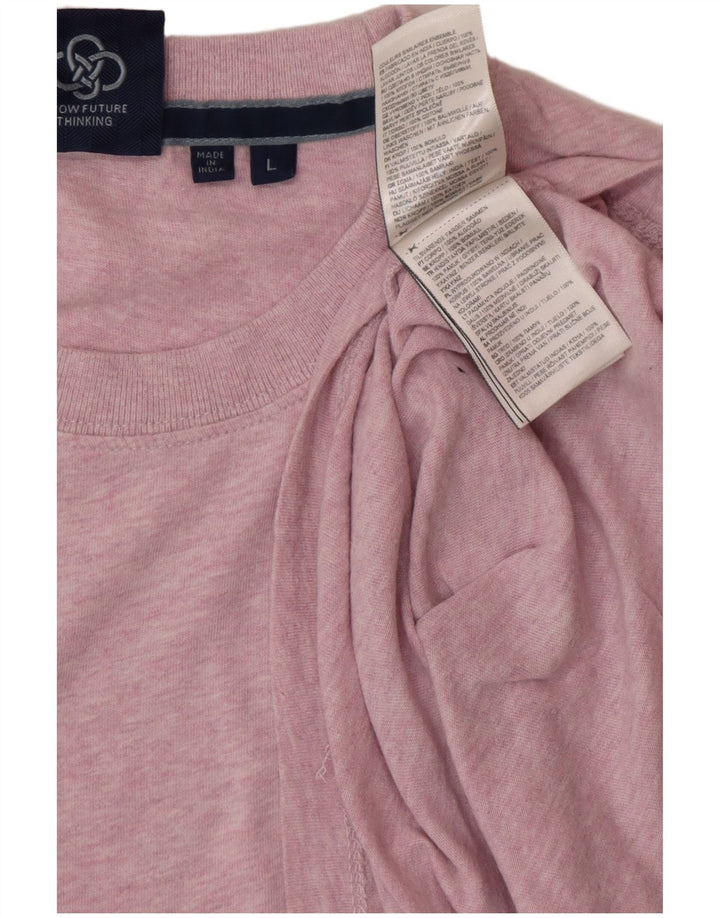 SUPERDRY Herre T-Shirt Top Stor Pink Bomuld