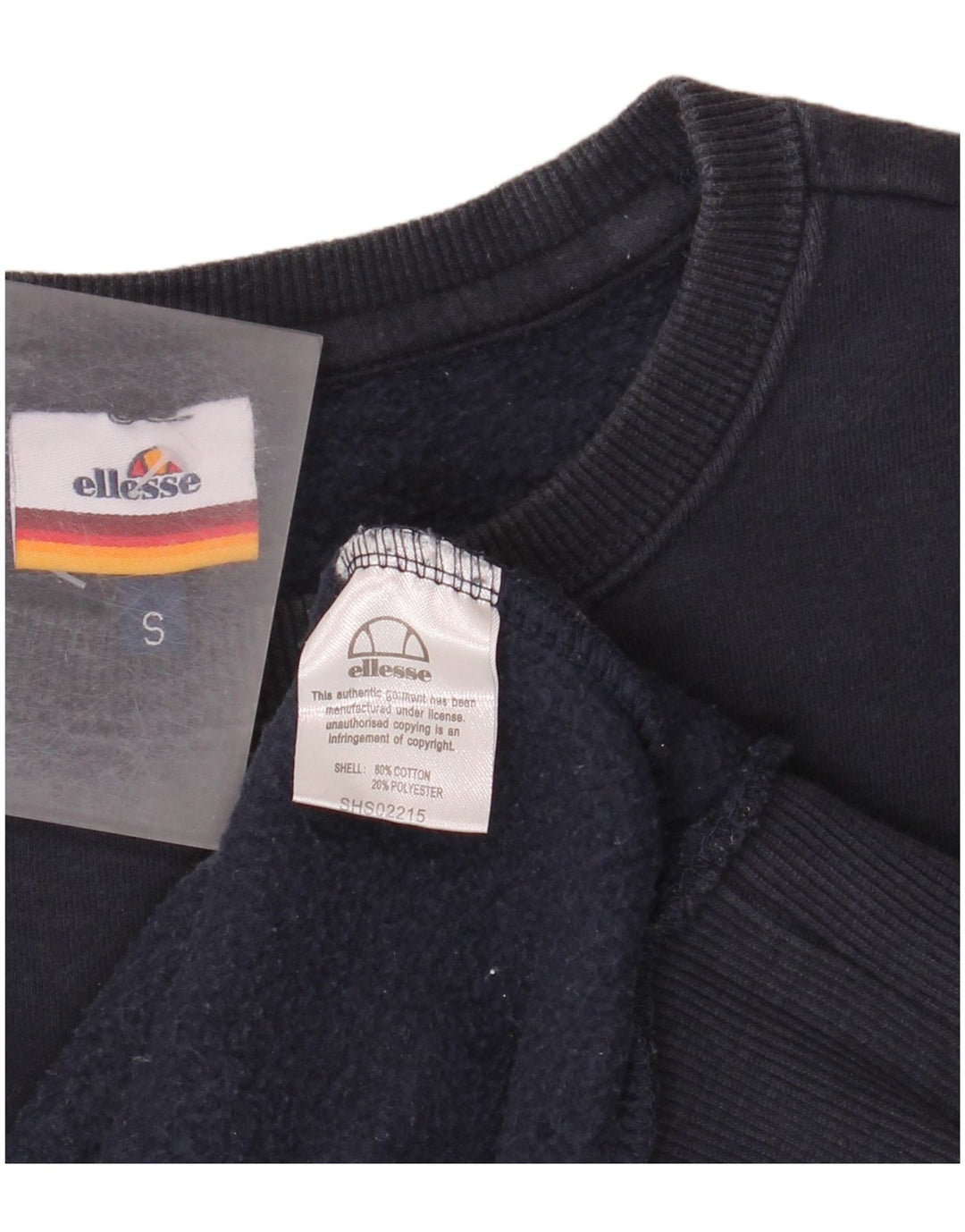 Ellesse Herre Sweatshirt Jumper Lille Marineblå Bomuld