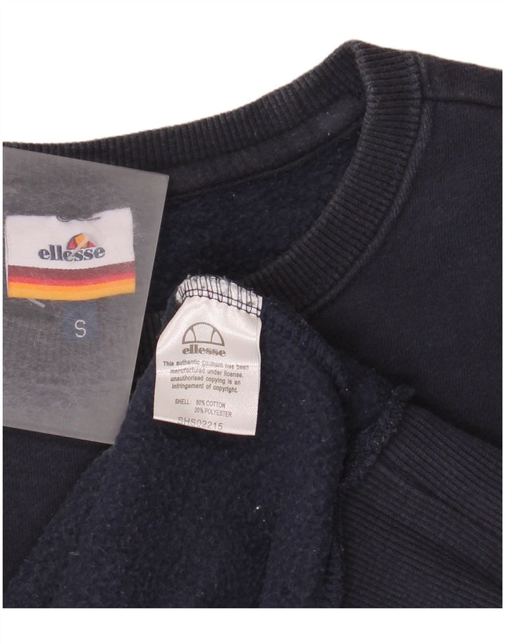 Ellesse Herre Sweatshirt Jumper Lille Marineblå Bomuld