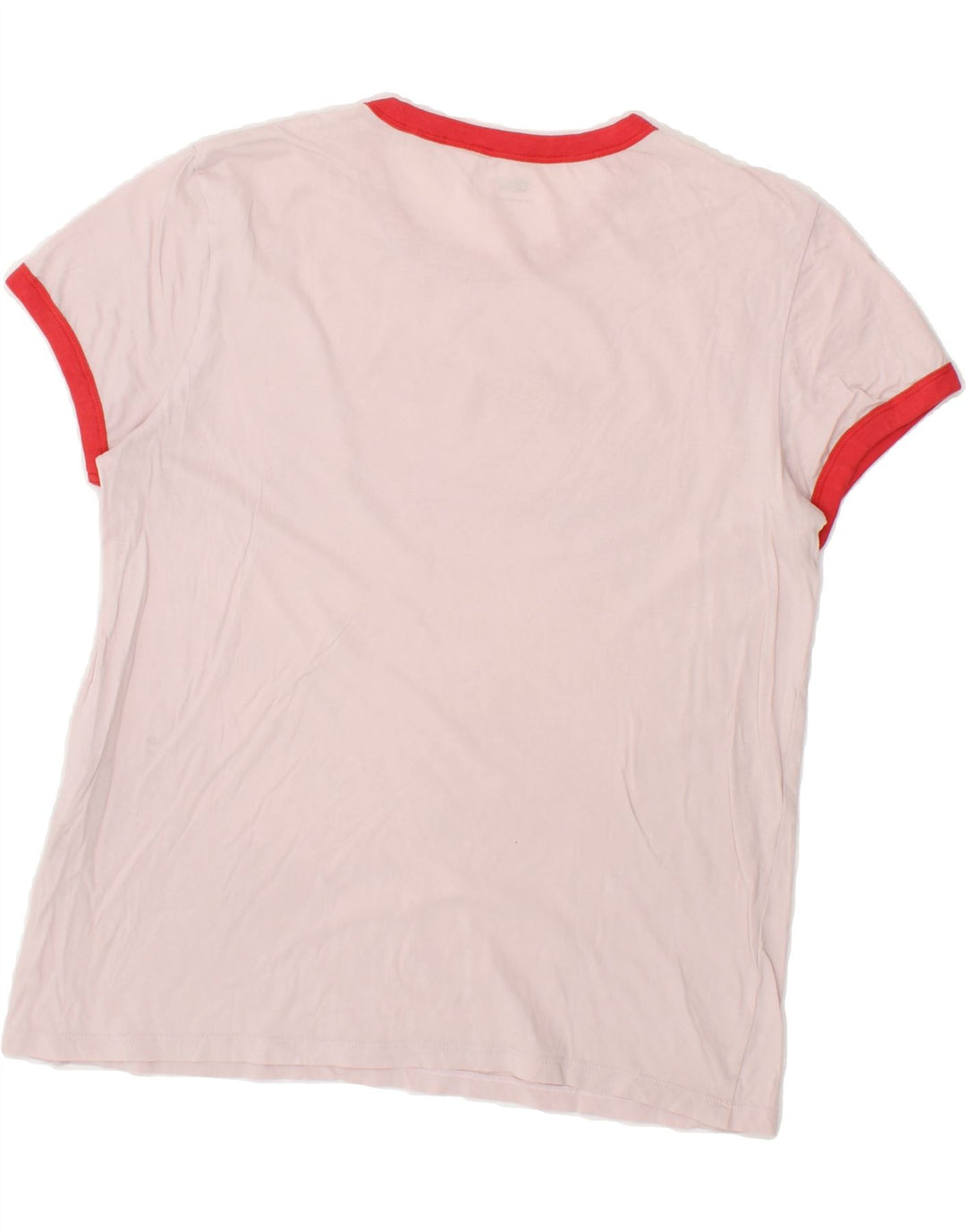 LEVI'S Womens Graphic T-Shirt Top UK 16 Large Pink Vintage Levi's and Second-Hand Levi's from Messina Hembry 