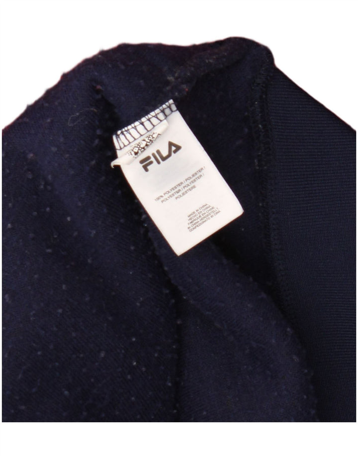 Fila Fleece-hættetrøje til mænd Medium Flerfarvet Colourblock Polyester