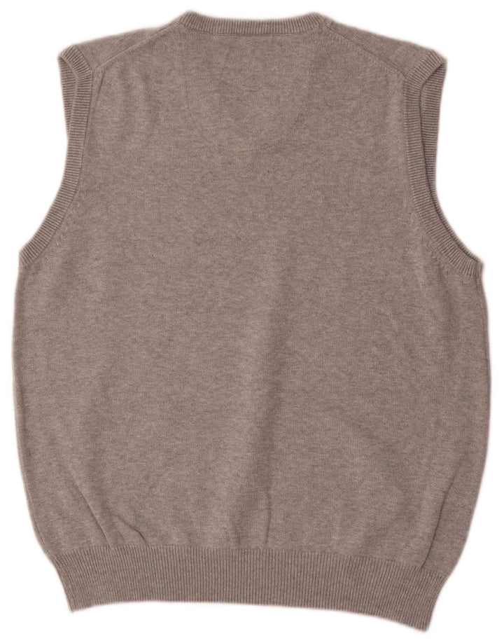 Marks & Spencer Herre Blue Harbor Vest Tank Top Medium Grå Bomuld