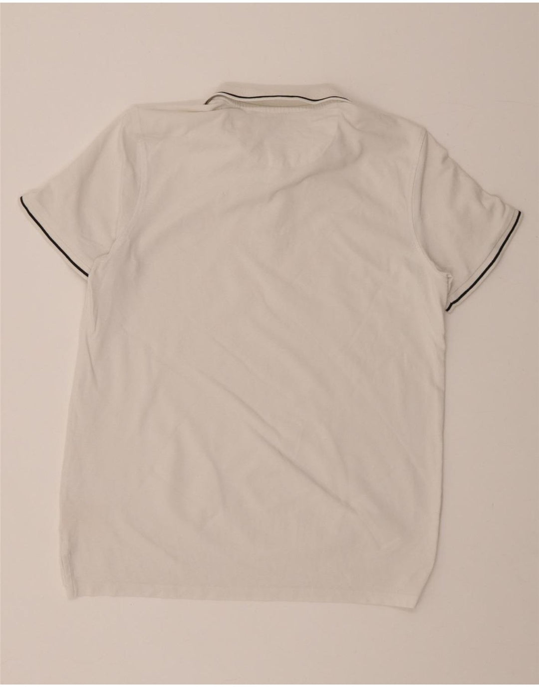 LEE Mens Regular Fit Polo Shirt Large White Cotton Vintage Lee and Second-Hand Lee from Messina Hembry 