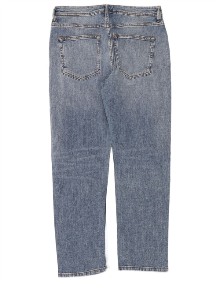 ZARA Womens Straight Jeans EU 38 Small W28 L29 Blue