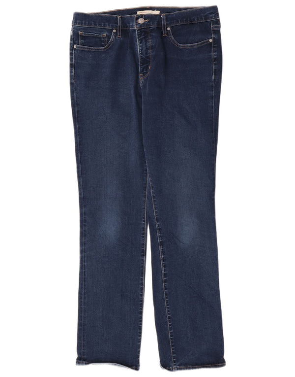 Levi's Dame 314 Shaping Straight Jeans W32 L32 Blå Bomuld
