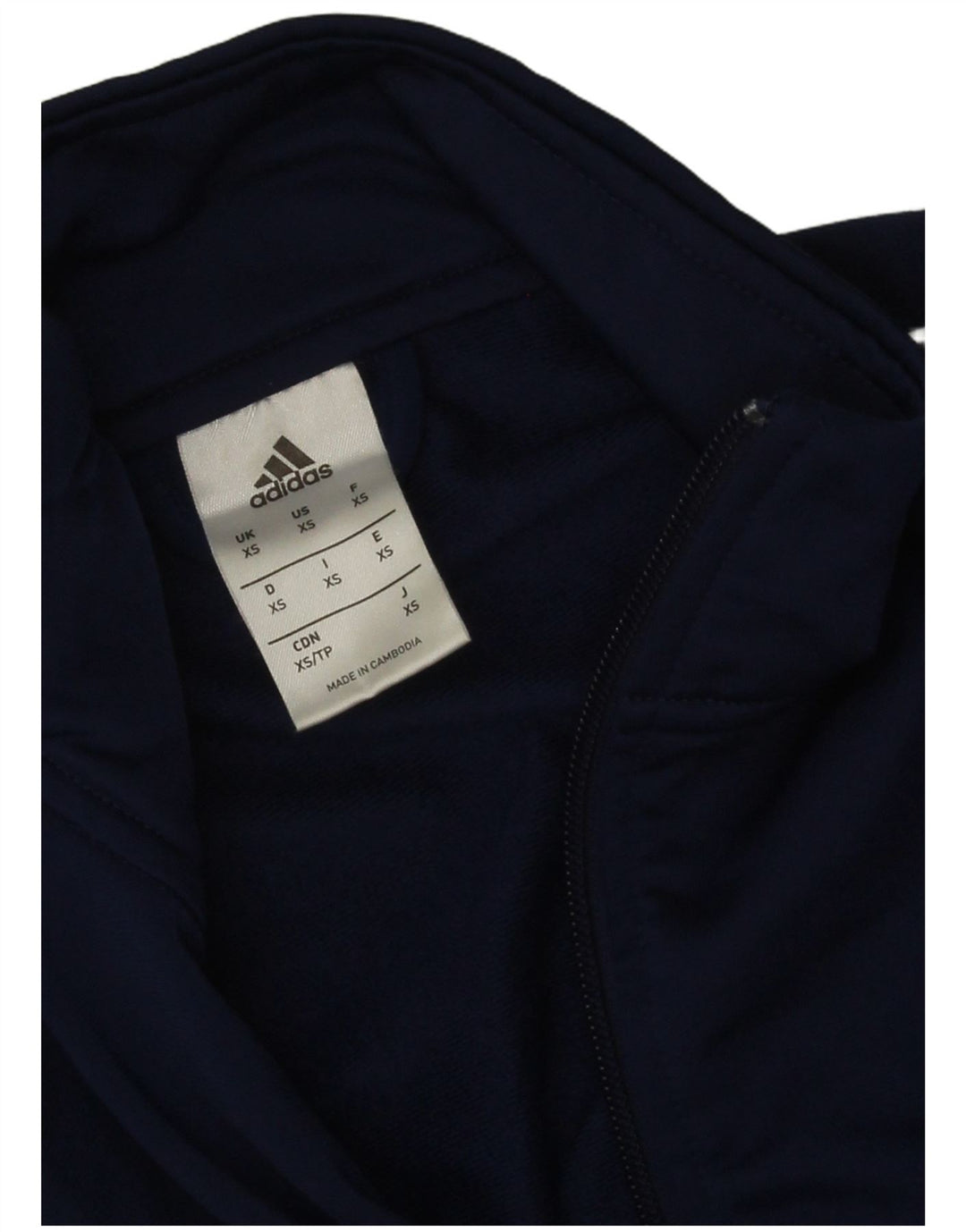 Adidas Træningsdragt topjakke til mænd XS Marineblå polyester