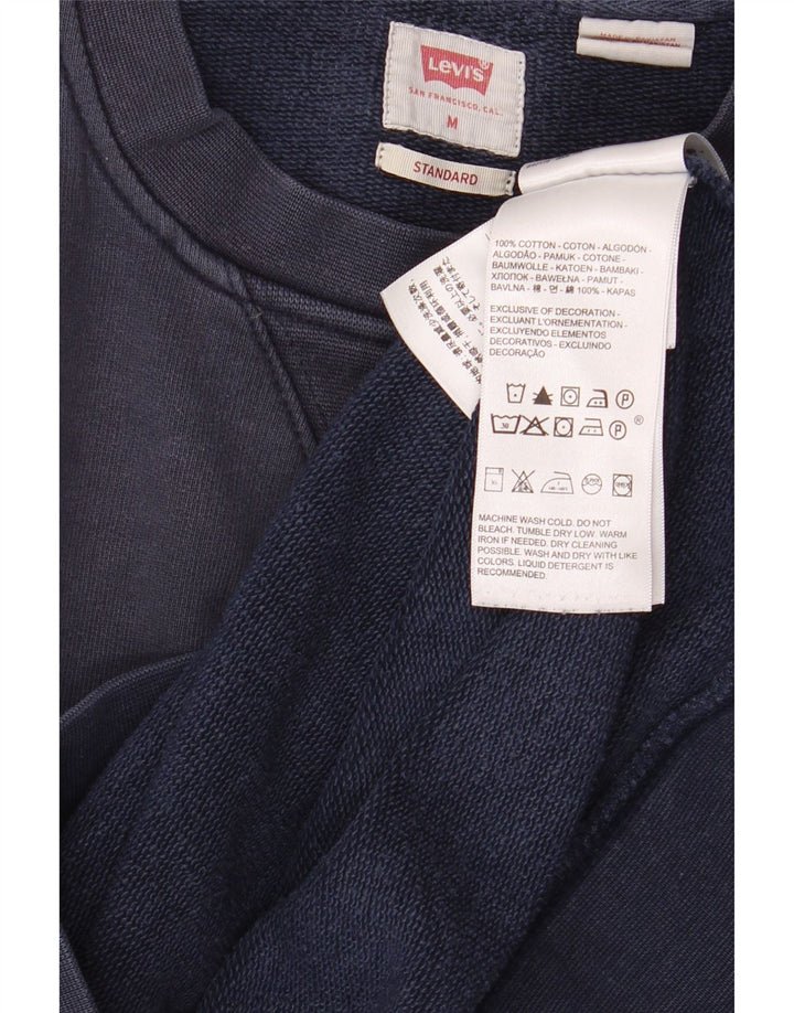 Levi's Herre Standard Fit Sweatshirt Jumper Medium Navyblå Bomuld