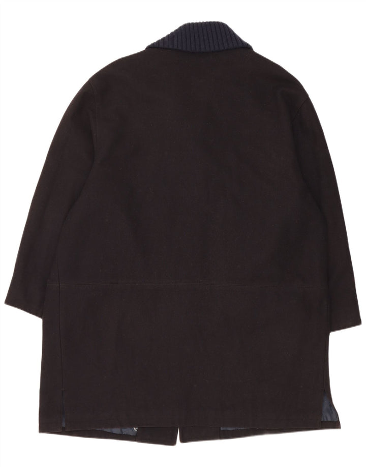 Paul & Shark Herre Overfrakke UK 42 XL Navy Blue Wool