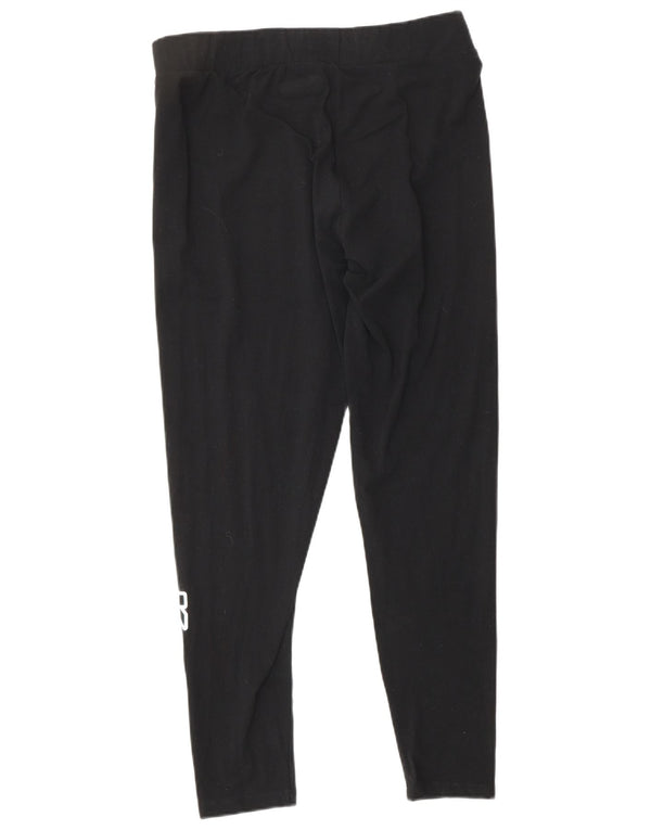 KAPPA Grafiske Leggings til kvinder UK 18 XL Sort bomuld