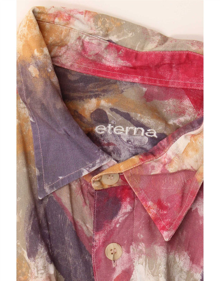 Eterna Kortærmet Herreskjorte 2XL Multifarvet Tie Dye