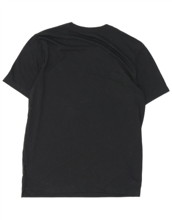 NIKE Herre Dri Fit grafisk T-shirt Top Medium Sort Polyester