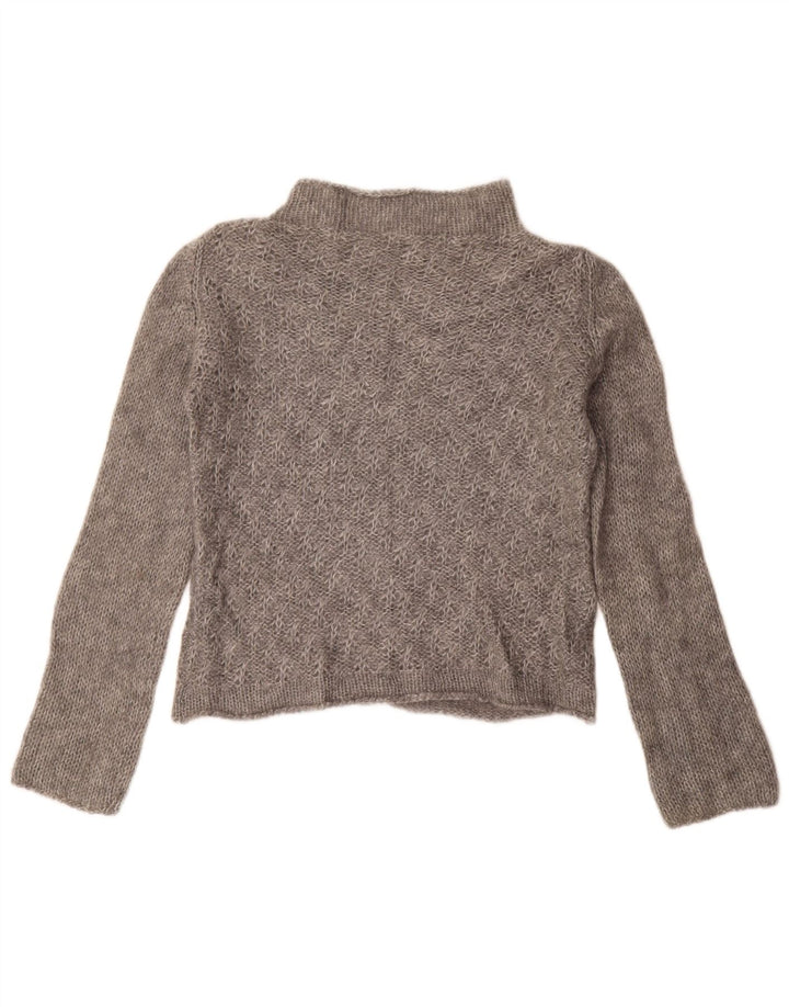 Vintage Dame Turtle Neck Sweater IT 46 Large Grå