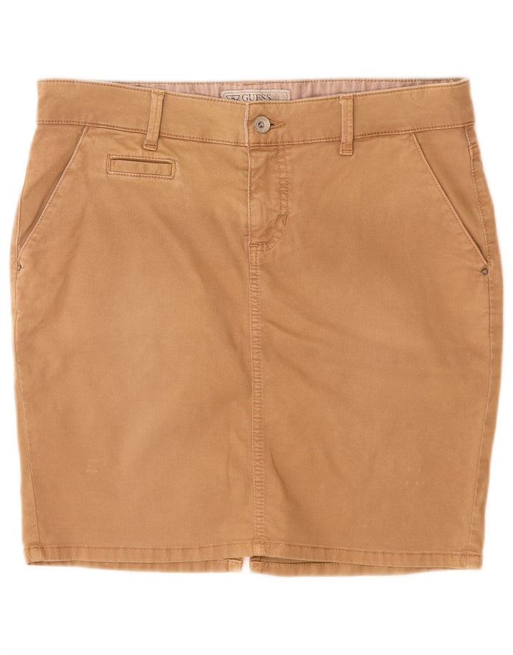 Guess Mini-nederdel til kvinder W29 Medium Beige Bomuld