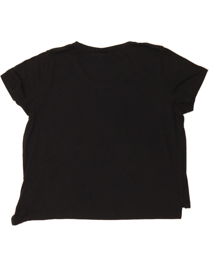 NIKE Womens Graphic T-Shirt Top UK 16 Large Black Polyester Vintage Nike and Second-Hand Nike from Messina Hembry 