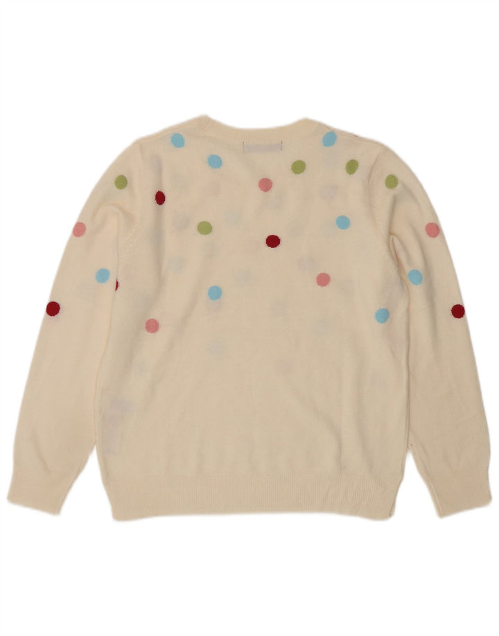 Marks & Spencer Dame sweater med rund hals DK 12 Medium Off White