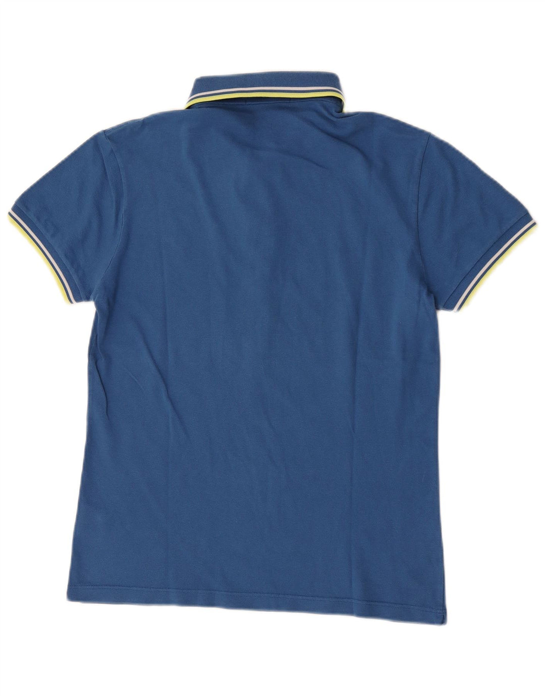 Fred Perry Herre lys og stræk poloshirt mellemblå stribet bomuld