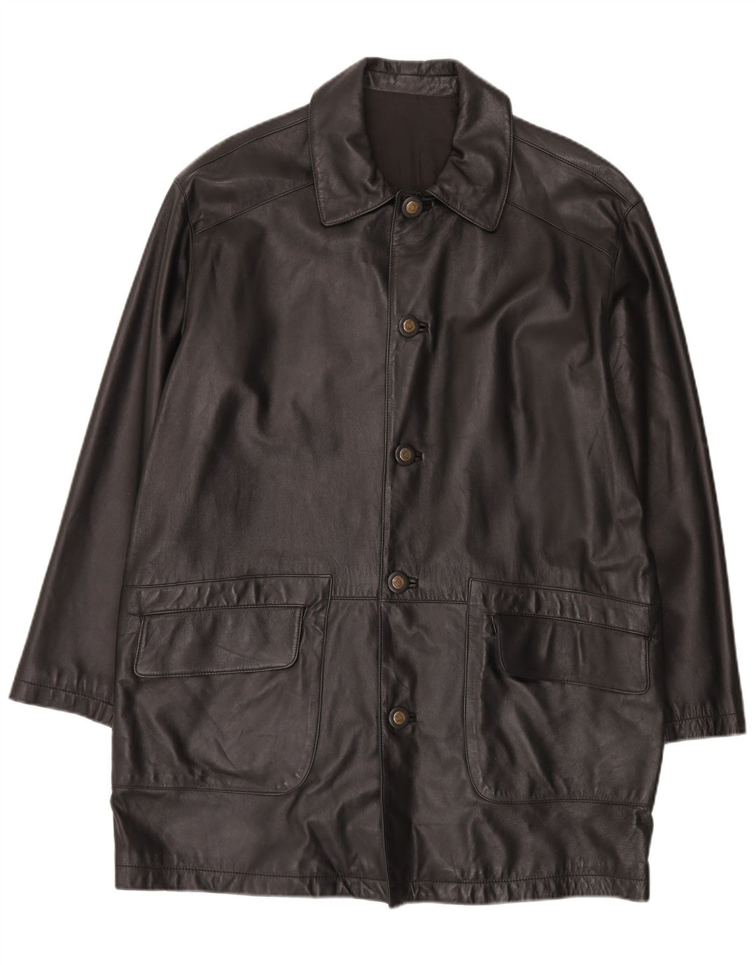 Vintage herre læderfrakke IT 50 Large Black