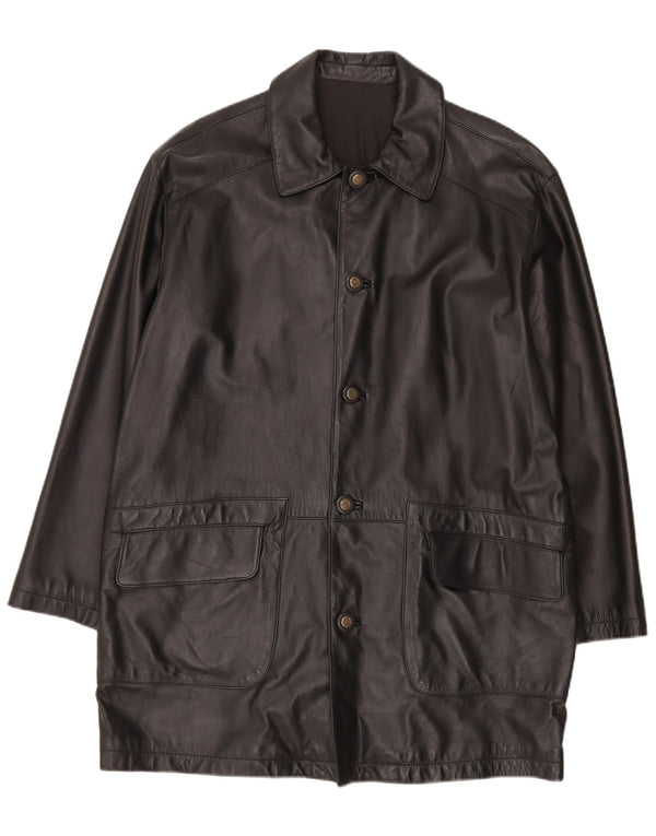 Vintage herre læderfrakke IT 50 Large Black