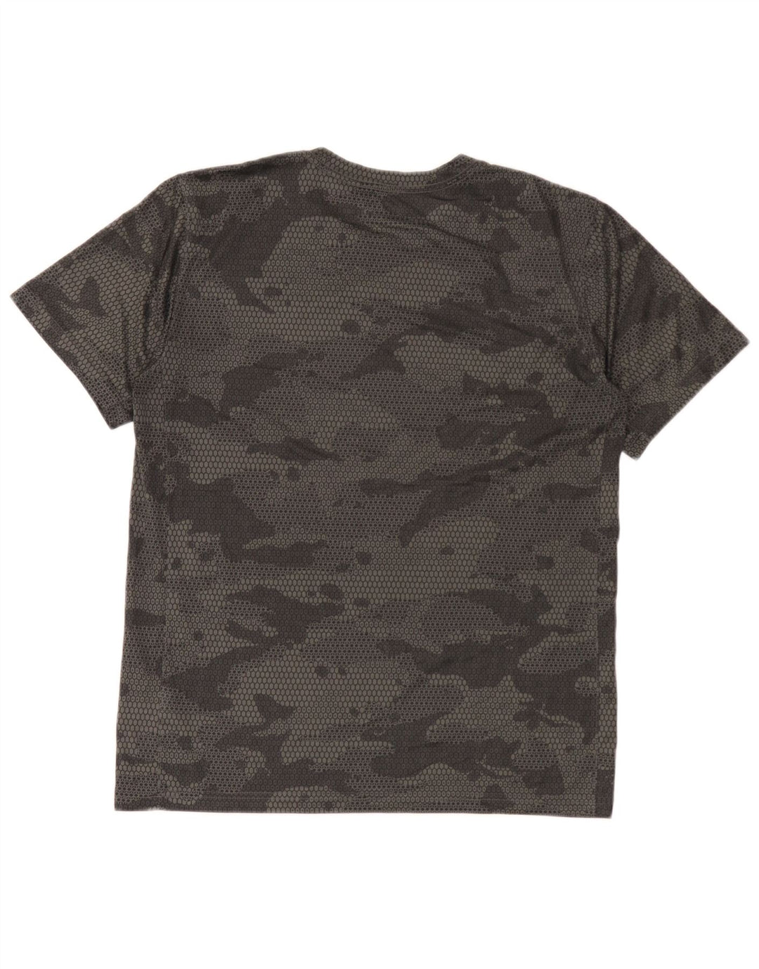 Nike Herre T-shirt Top Medium Sort Camouflage Polyester