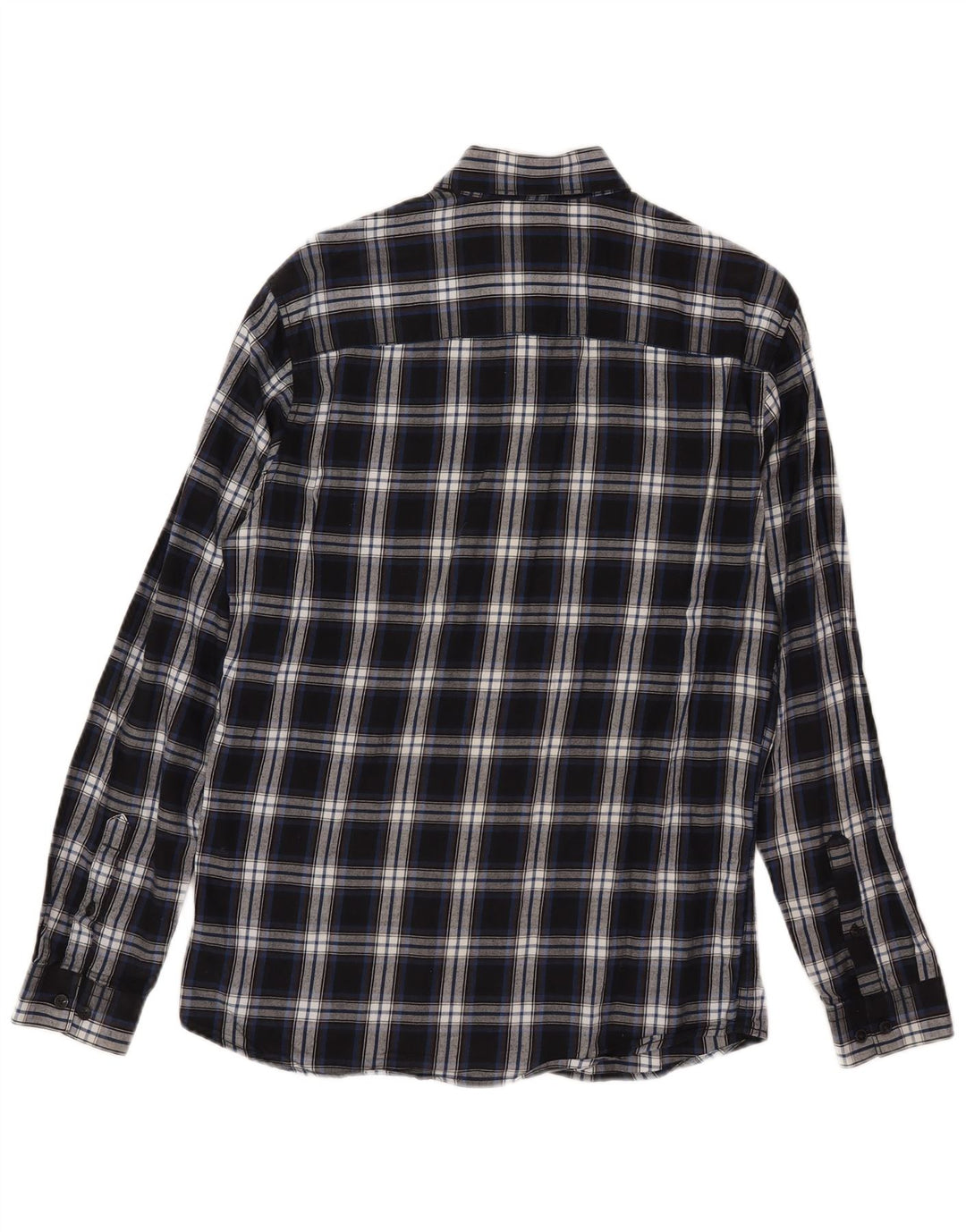 Jack & Jones Herre Slim Fit Flanellskjorte Lille blå ternet
