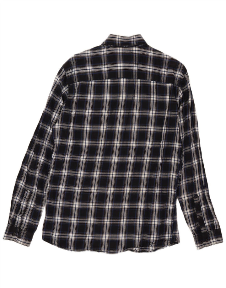 Jack & Jones Herre Slim Fit Flanellskjorte Lille blå ternet