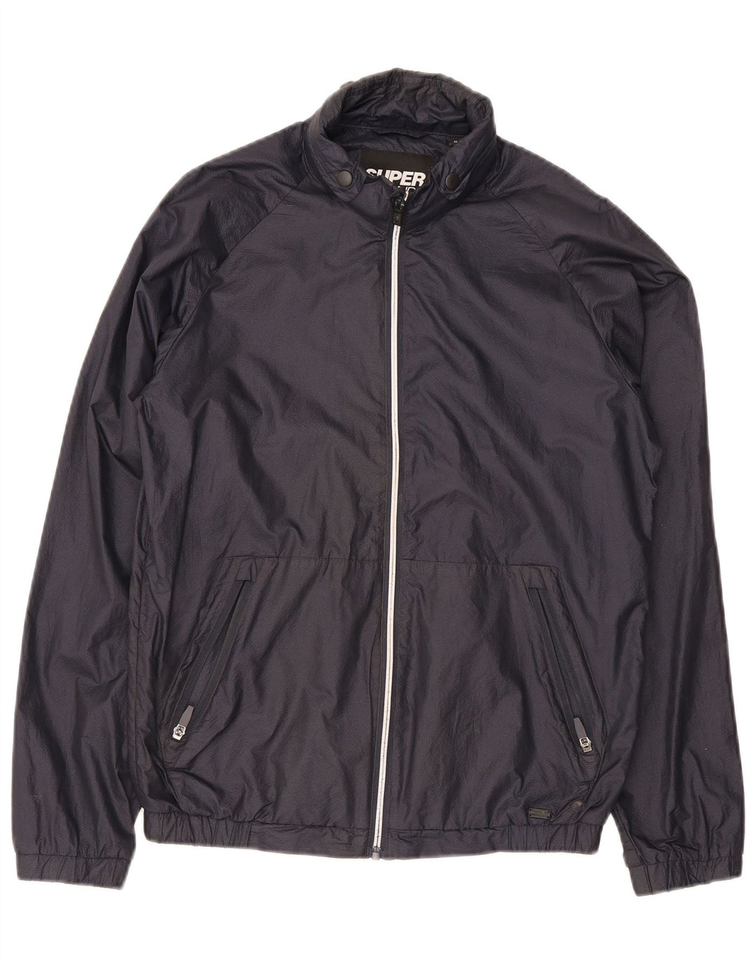 Superdry Regnjakke til mænd UK 34 XS marineblå nylon