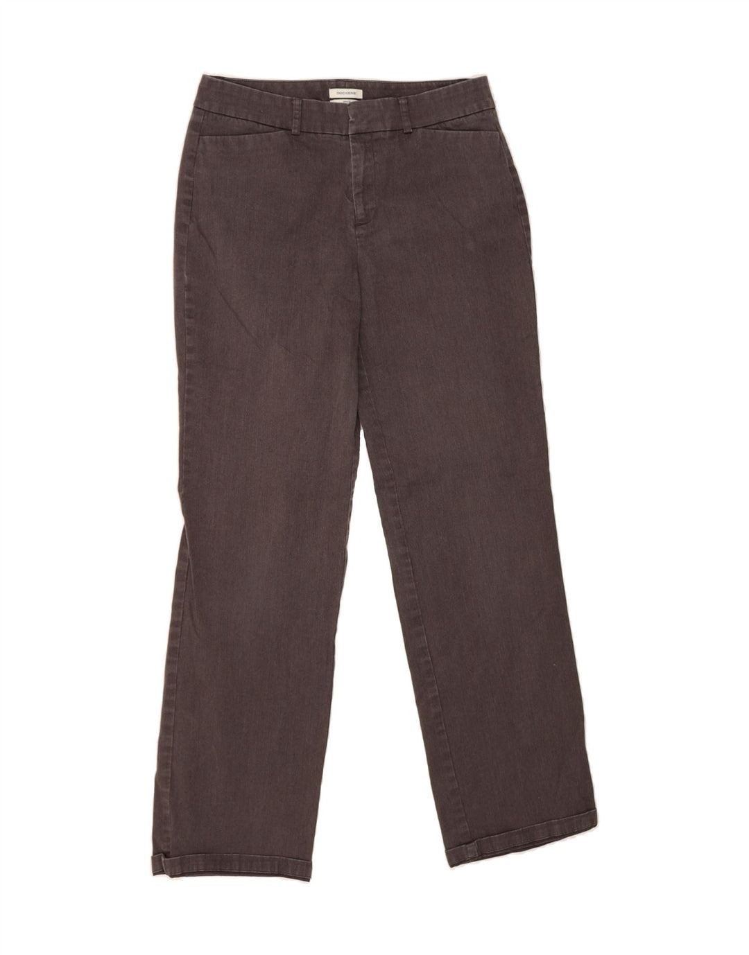 DOCKERS Womens Straight Casual Trousers US 8 Medium W30 L30 Grey Cotton Vintage Dockers and Second-Hand Dockers from Messina Hembry 