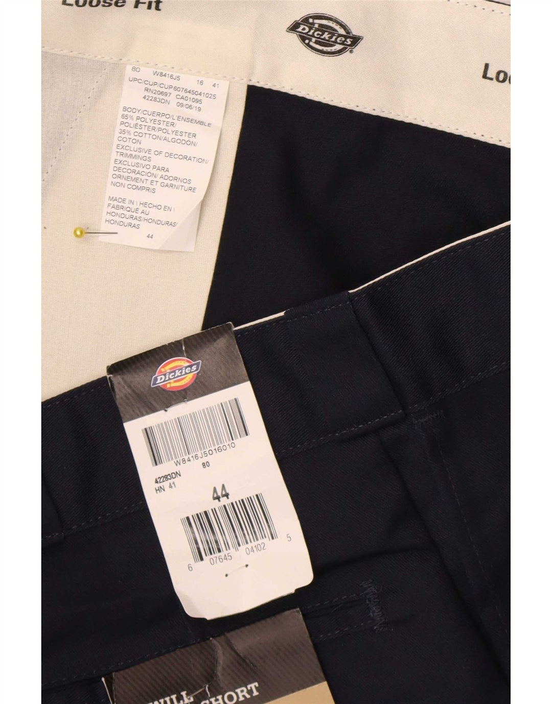 Dickies Herre Cargo Shorts W44 2XL Navy Blue Polyester