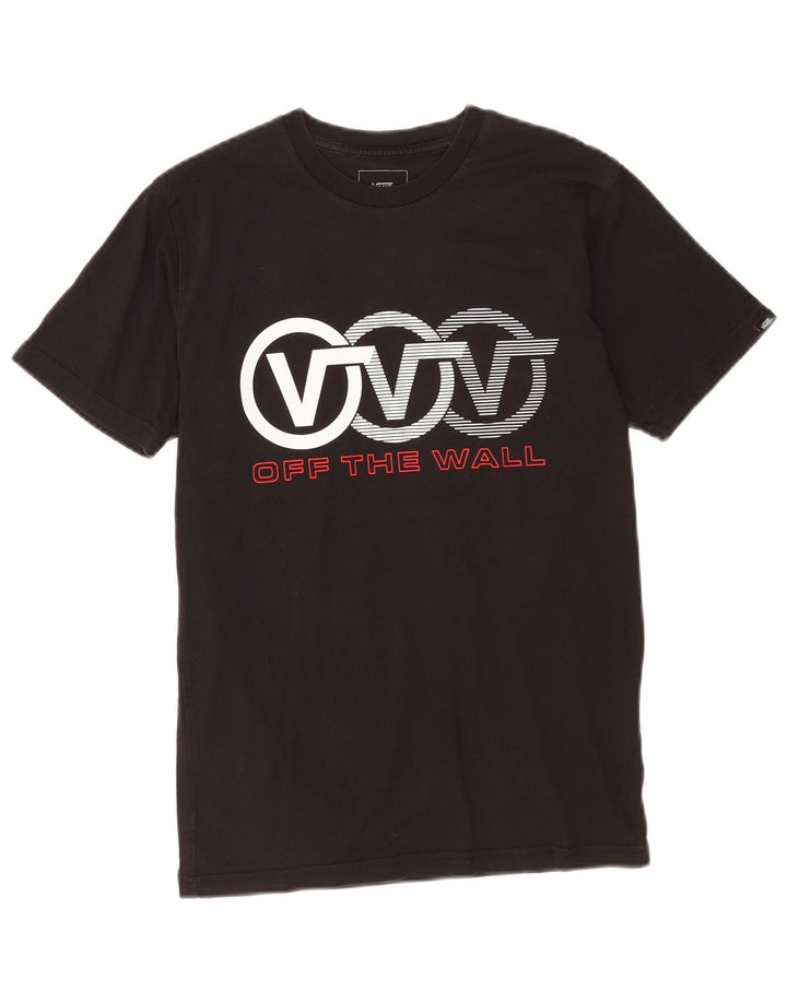 Vans Herre grafisk T-shirt Top Lille sort bomuld