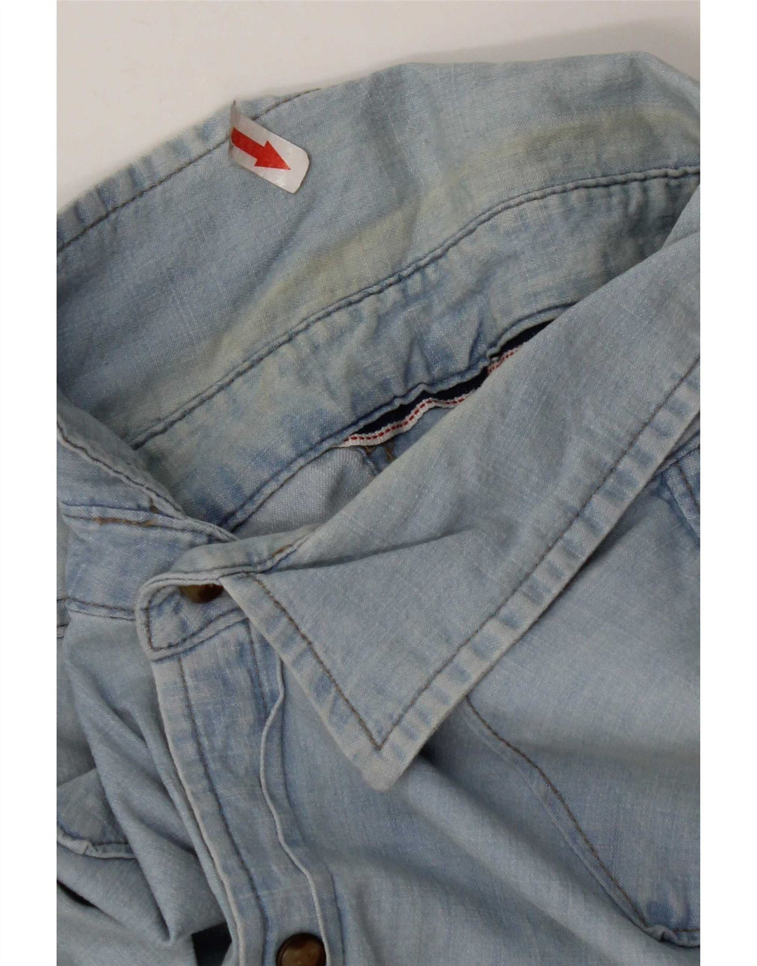 Wrangler denimskjorte til mænd Medium blå bomuld