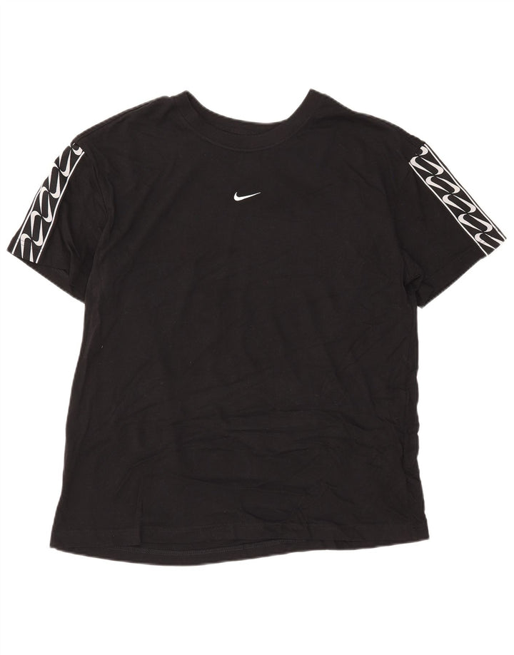Nike Herre grafisk T-shirt Top Medium Sort Bomuld