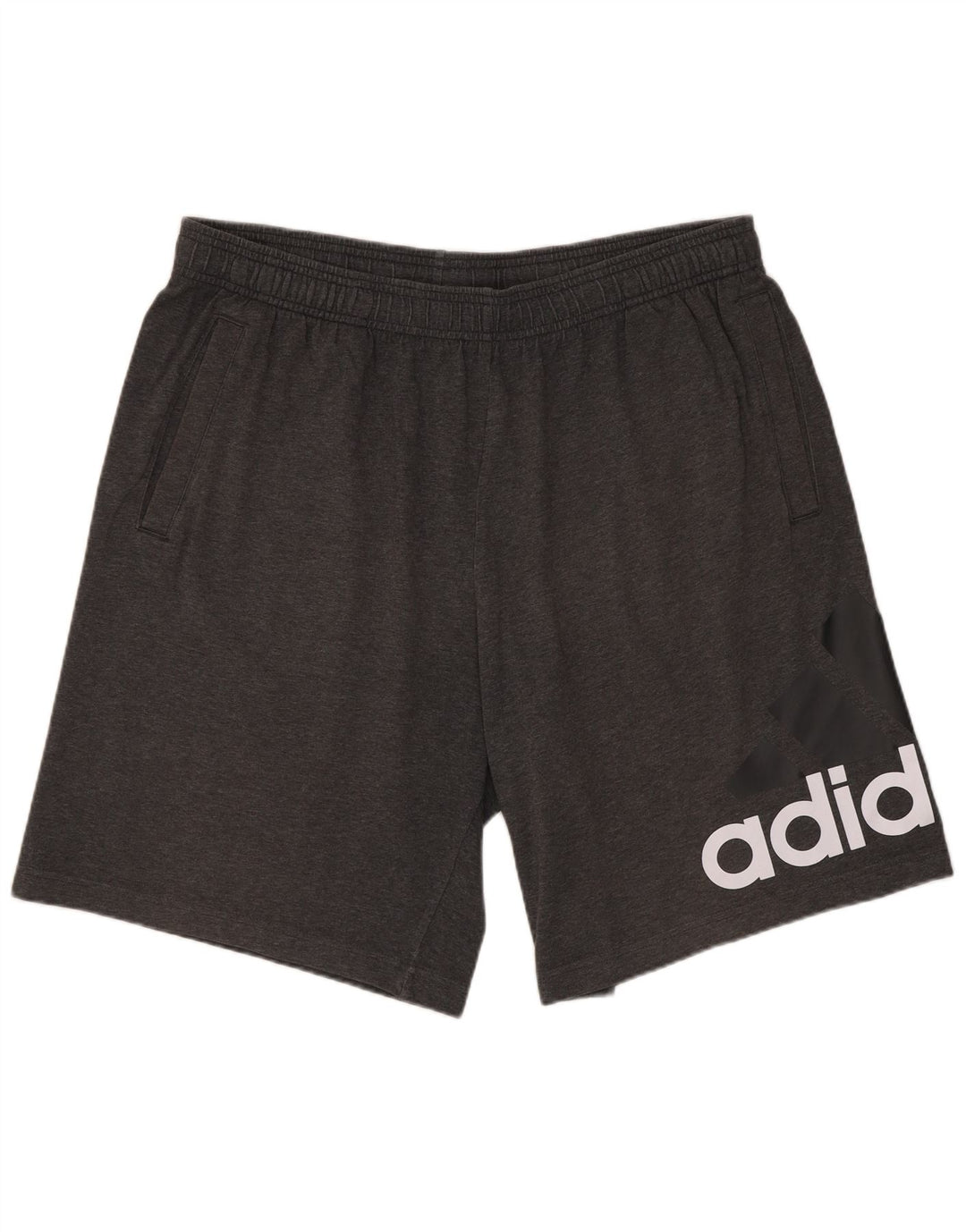 Adidas Herre grafiske sportsshorts store grå bomuld