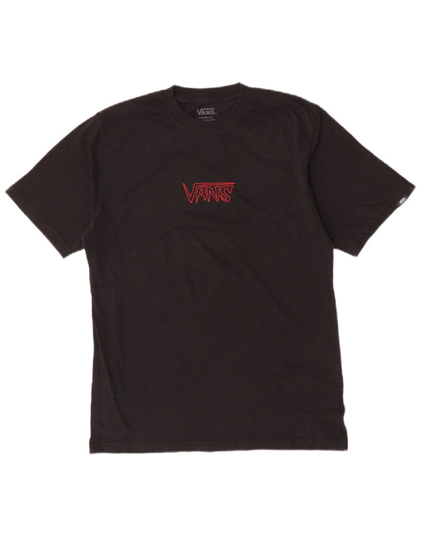Vans Boys Classic Fit grafisk T-shirt top 14-15 år XL Sort bomuld