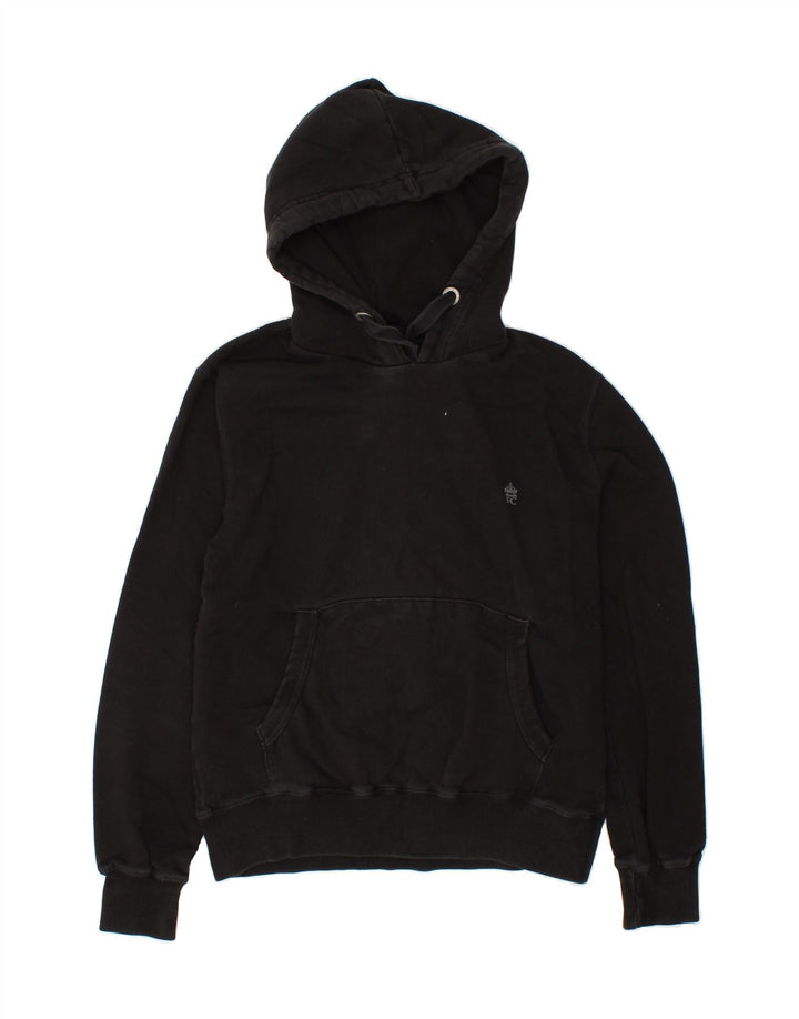 FRENCH CONNECTION Mens Hoodie Jumper Medium Black Cotton Vintage French Connection and Second-Hand French Connection from Messina Hembry 