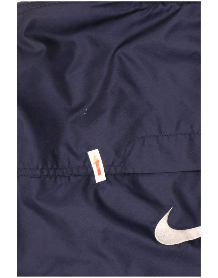 Nike drenge grafisk vindjakke med hætte 12-13 år Stor marineblå