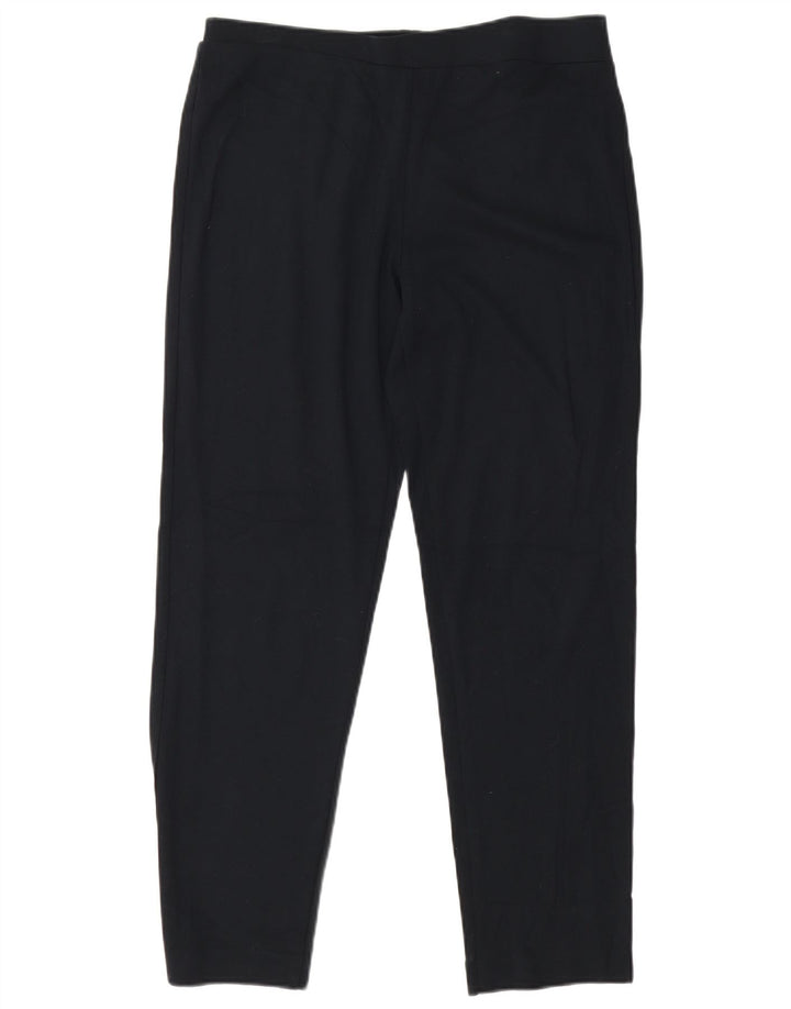 Marks & Spencer Womens Leggings UK 14 Large Navy Blue Viscose