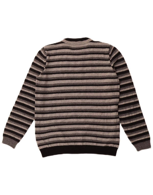 TRUSSARDI JEANS Drenge sweater med rund hals 13-14 år Gråstribet