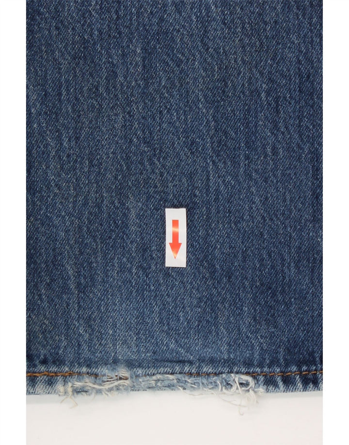 Levi's Herre 501 Straight Jeans W36 L32 Blå
