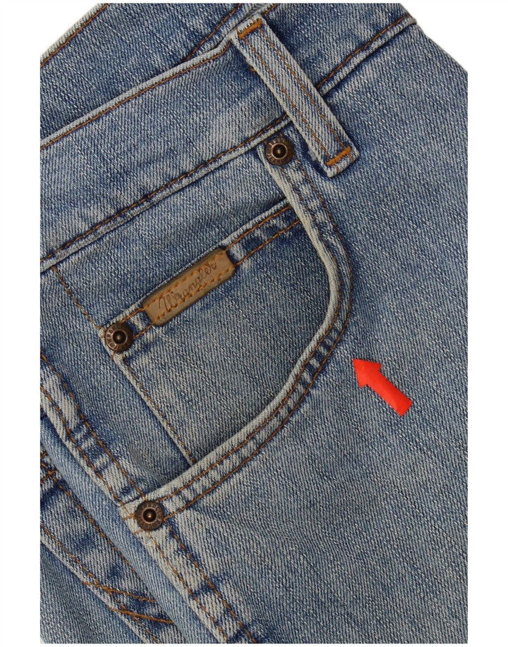 Wrangler Herre Texas Stretch Straight Jeans W32 L29 Blå Bomuld