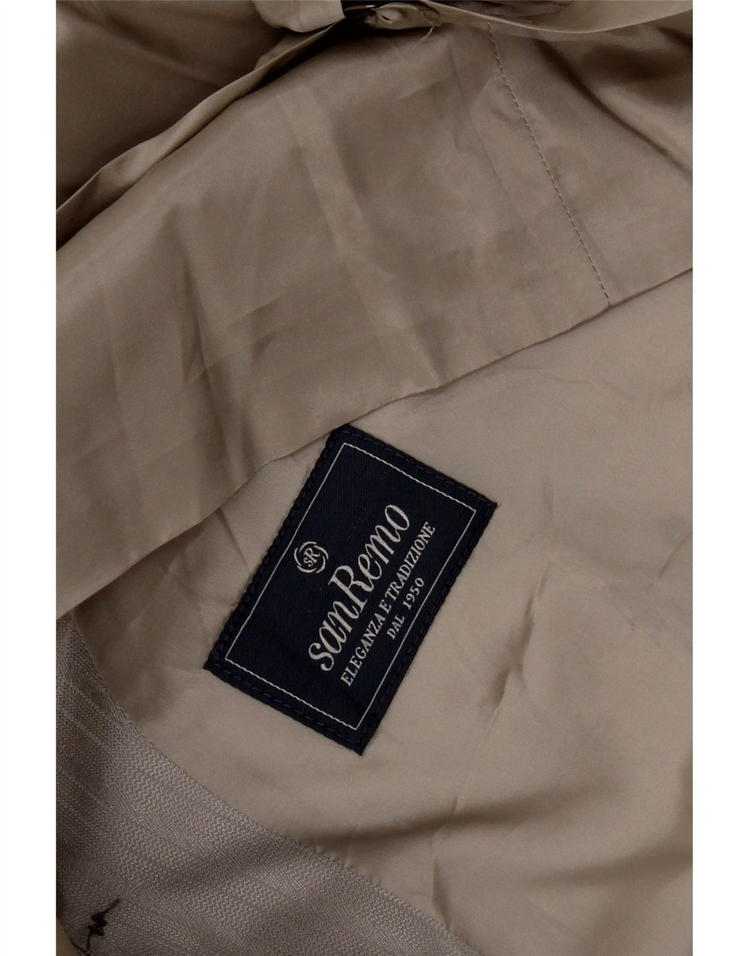 San Remo herrevest mellemgrå nålestribe