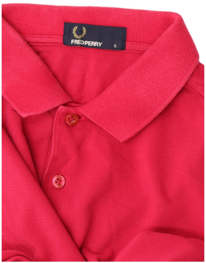Fred Perry Dame Polo Shirt UK 10 Small Pink